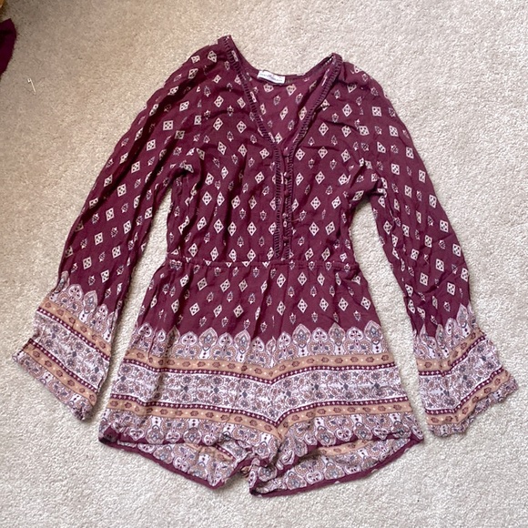 Dainty Hooligan Cute Boho Romper Sz M - Picture 2 of 5